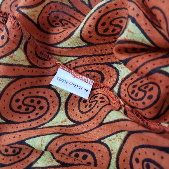 ROBERTA FREYMANN Bohemian LowCut Blouse Size Small - Picture 7 of 8